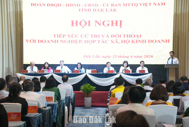 Đắk Lắk đối thoại với doanh nghiệp, hợp tác xã và hộ kinh doanh1